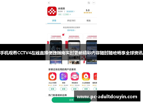 手机观看CCTV4在线直播便捷指南实时更新精彩内容随时随地畅享全球资讯